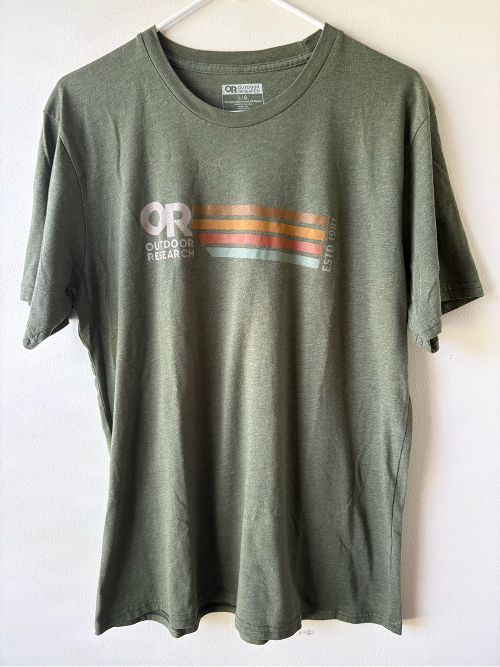 Outdoor Research Estd 1981 Olive Logo Tee Shirt